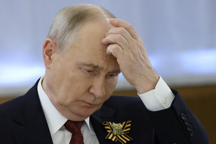 El presidente de Rusia, Vladímir Putin, durante el Día de la Victoria 2026