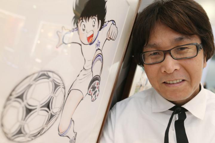 Yoichi Takahashi, mente creadora de Oliver y Benji, en un posado hace años