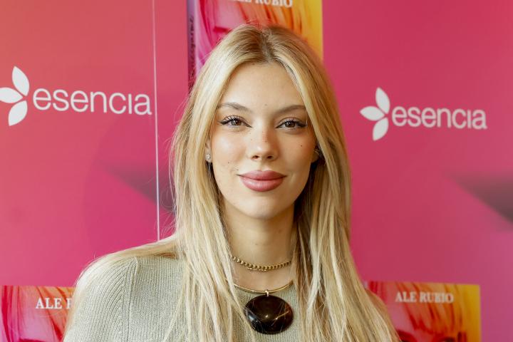 Alejandra Rubio en la presentación de su novela 'Si decido arriesgarme'
