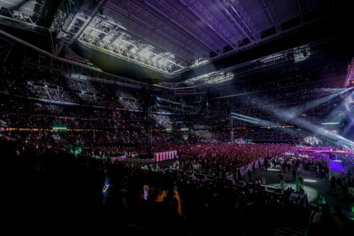 Concierto del grupo Aventura en el Santiago Bernabéu, en 2024