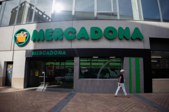 Exterior de un Mercadona en Madrid