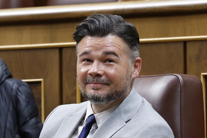 Gabriel Rufián, en el Congreso de los Diputados