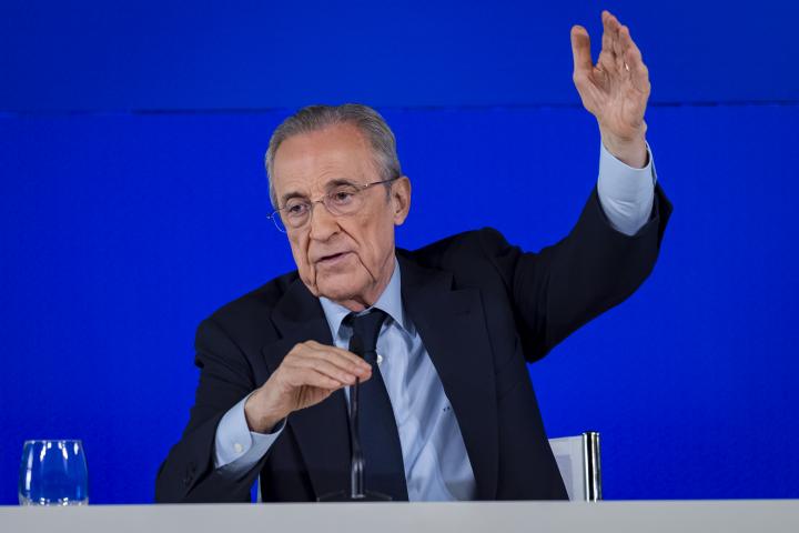 El presidente del Real Madrid, Florentino Pérez