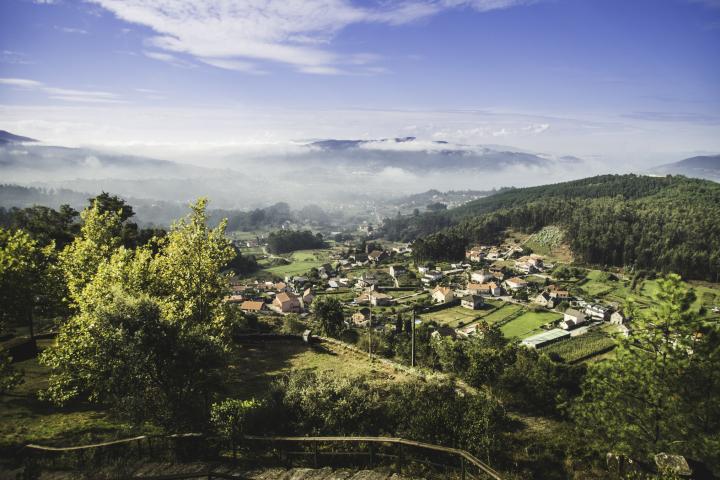 Un paisaje cerca del municipio gallego de Redondela.