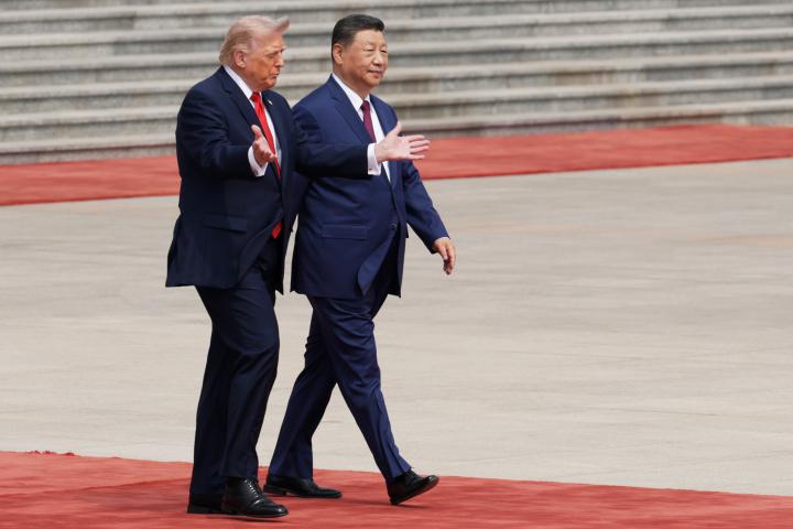 Donald Trump y el presidente chino Xi Jinping