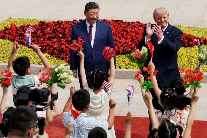 Donald Trump y Xi Jinping en China