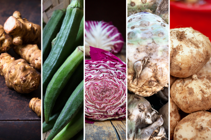 Variedad de vegetales.