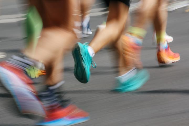 Varrios corredores, durante una maratón