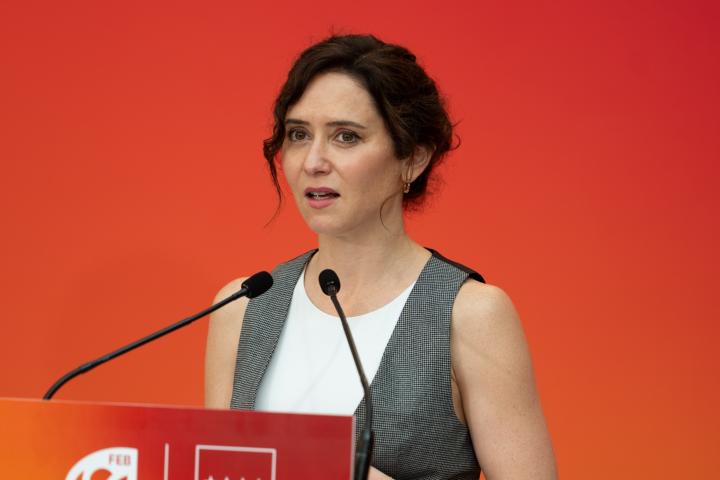 La presidenta de la Comunidad de Madrid, Isabel Díaz Ayuso.