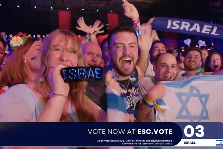 eurofans de Israel en Viena durante Eurovisión