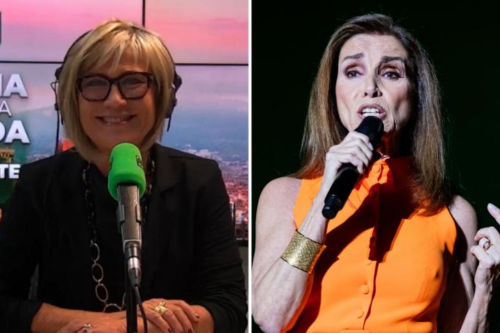 Fotomontaje de la periodista Julia Otero y la cantante Ana Belén.