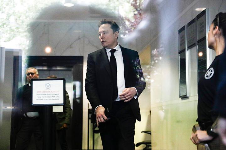 Elon Musk, a su llegada al juicio contra OpenAI