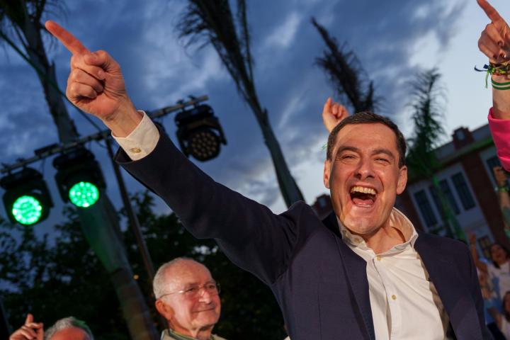 Moreno Bonilla en un acto de campaña