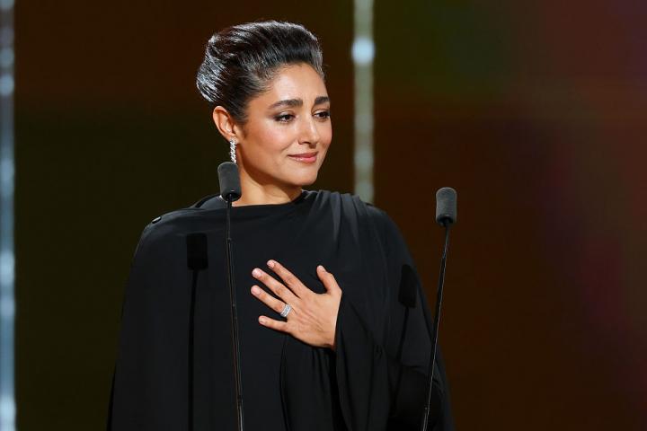La actriz Golshifteh Farahani durante la 51ª edición de los Premios César en el cine L'Olympia de París, el 26 de febrero de 2026.