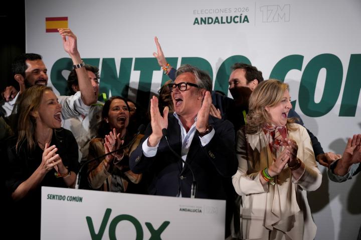 Celebración de Vox en Andalucía