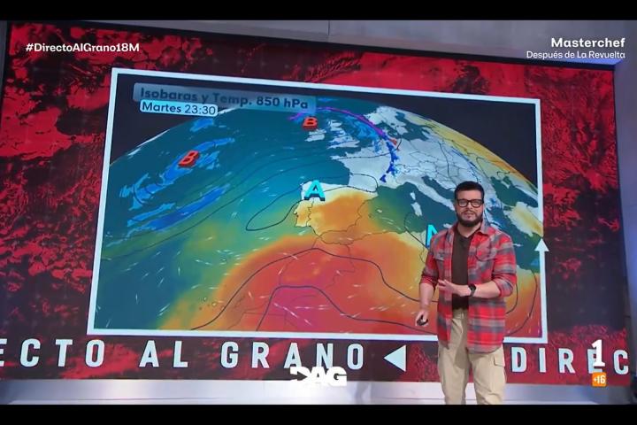 Martín Barreiro, en el programa de TVE 'Directo al grano'