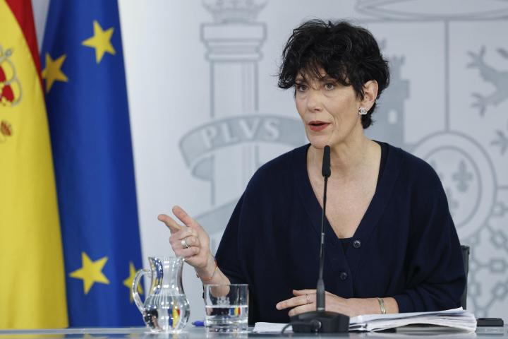 La portavoz del Gobierno, Elma Saiz.