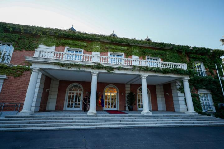 MADRID, SPAIN - AUGUST 22: A general view of the Moncloa Palace ahead of a reception hosted by Pedro Sanchez, First Minister of Spain, for the players and staff of Spain women's national football team after they won the FIFA Women's World Cup Australia & New Zealand 2023 at Palacio de la Moncloa on August 22, 2023, in Madrid, Spain. (Photo by Oscar J. Barroso / AFP7 via Getty Images)