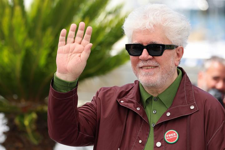 CANNES, FRANCE - MAY 20: Pedro Almodovar poses during the "Amarga Navidad" (Bitter Christmas) photocall at the 79th annual Cannes Film Festival at Palais des Festivals on May 20, 2026 in Cannes, France. (Photo by Pascal Le Segretain/Getty Images)