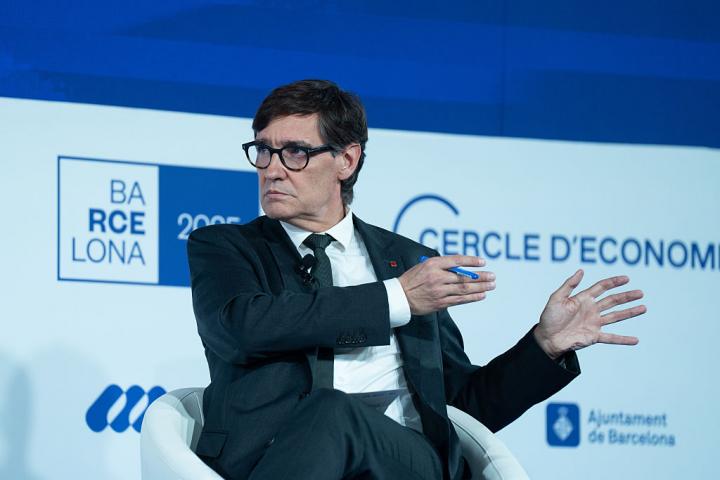 Salvador Illa, en el Cercle d'Economia