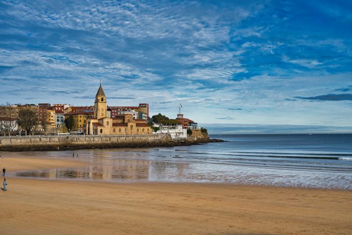 Una imagen de Gijón, en Asturias.