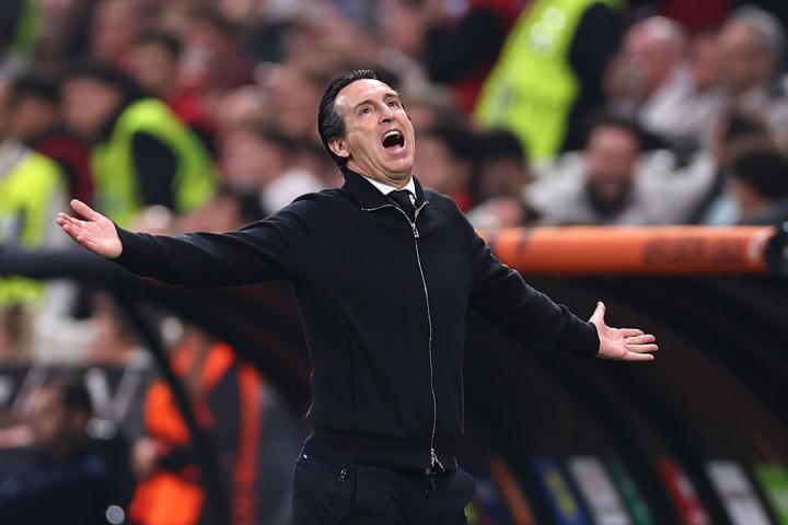 Unai Emery, durante la final de la Europa League