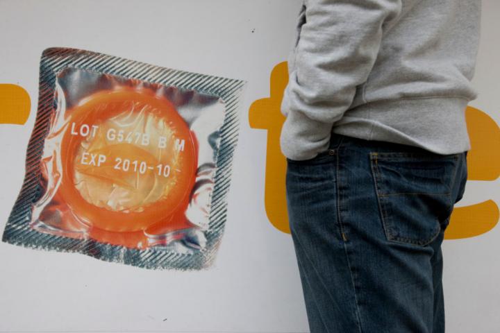 Información sexual para jóvenes de la Universidad de Vigo, en Galicia, en una imagen de enero de 2000.