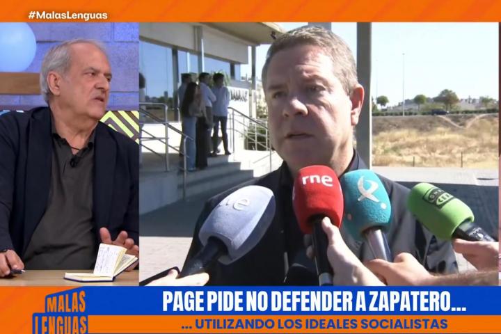 Javier Aroca hablando de Page en Malas Lenguas