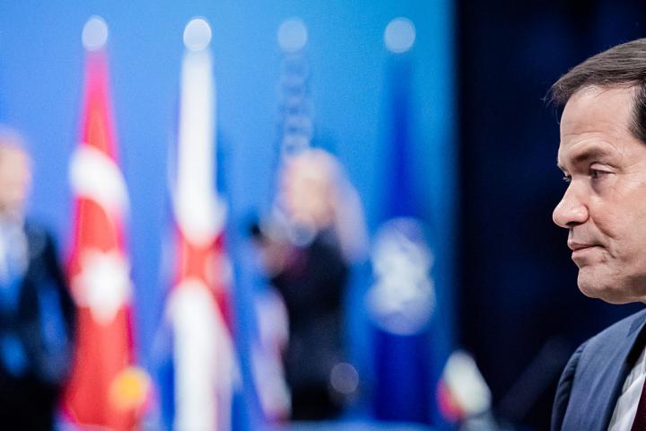 Marco Rubio, en la reunión de ministros de la OTAN