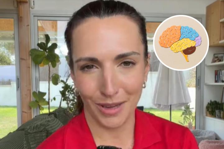 Marta Marcé y un cerebro