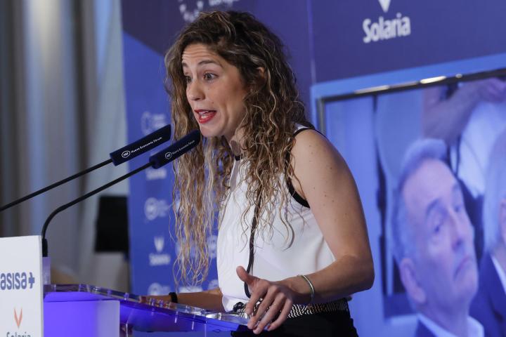 La coordinadora de Movimiento Sumar, Lara Hernández