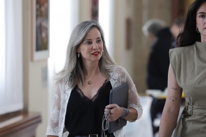 La portavoz parlamentaria de Sumar, Verónica Martínez Barbero