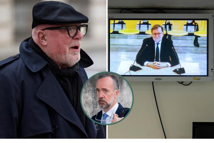 El comisario jubilado José Manuel Villarejo, el expresidente Mariano Rajoy y el ex secretario de Estado de Seguridad Francisco Martínez.
