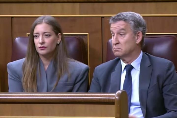 Ester Muñoz y Feijóo en el Congreso