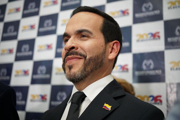 El candidato presidencial ultraderechista Abelardo de la Espriella oficializa su campaña para las elecciones en Cali (Colombia), el 13 de marzo de 2026.