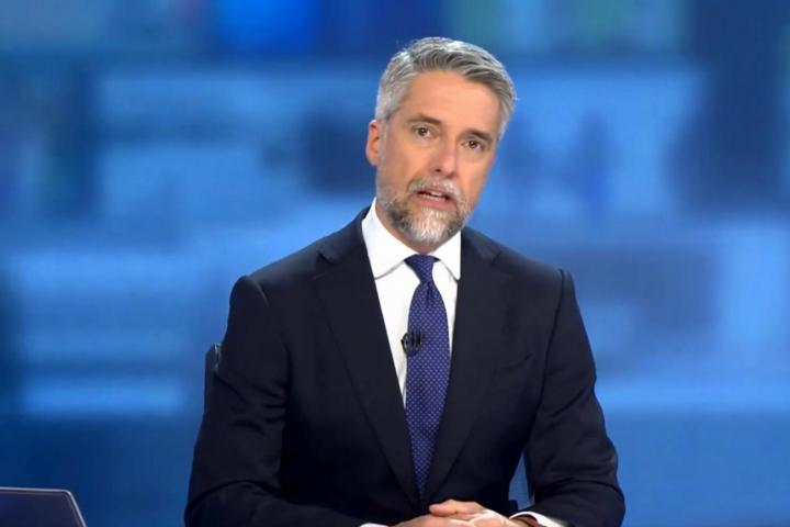 El presentador de Informativos Telecinco, Carlos Franganillo.