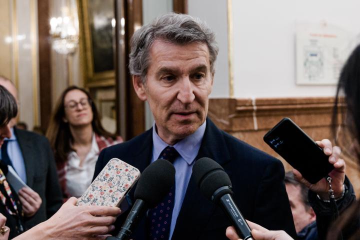 El presidente del Partido Popular, Alberto Núñez Feijóo.