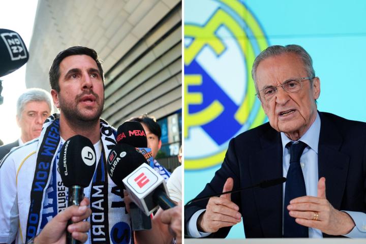 Enrique Riquelme y Florentino Pérez