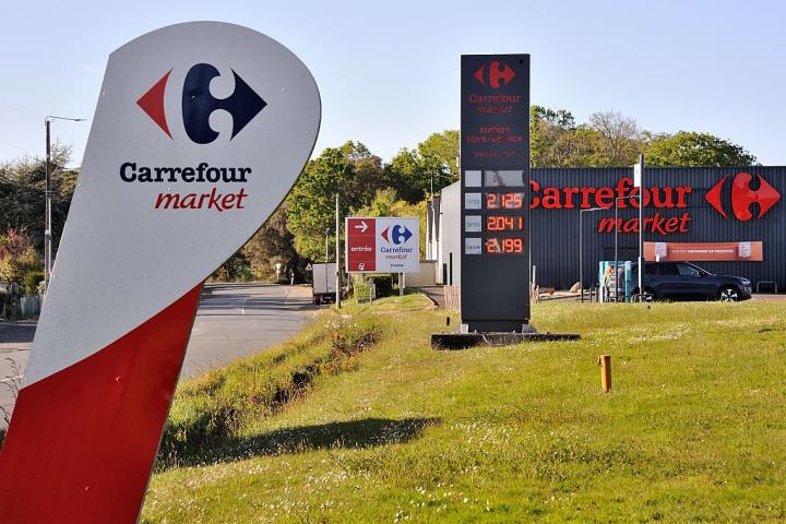 Una gasolinera de Carrefour, en una imagen de archivo