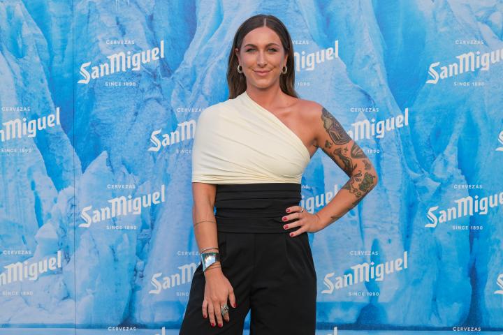 Cris Lazarraga, en la presentación del documental 'Seeker' en Madrid.