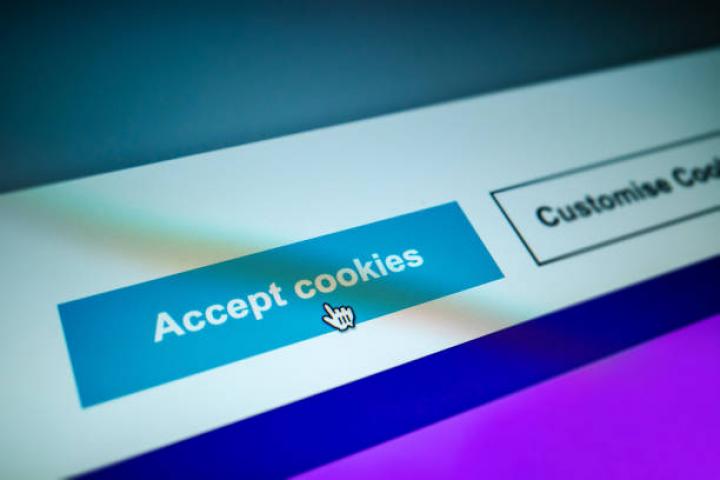 Accept cookies button on web page