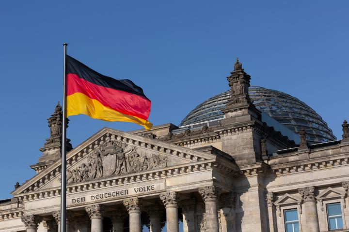 El edificio del Bundestag (Parlamento alemán)