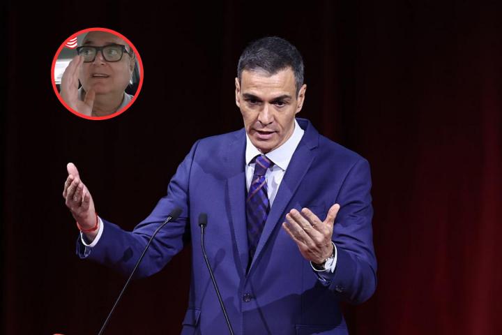 Fotomontaje de Pedro Sánchez y Alfonso Saborido.