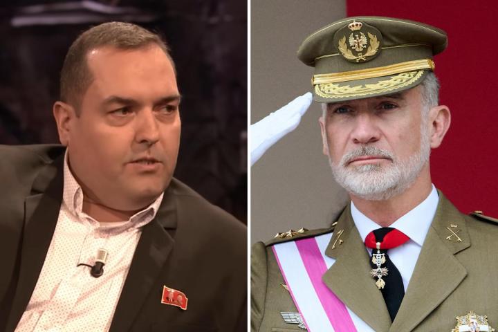 Fotomontaje de Alejandro Cao de Benós y Felipe VI.