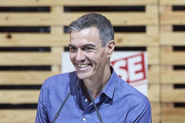 El presidente del Gobierno, Pedro Sánchez, este domingo.
