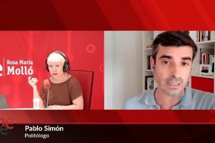El politólogo Pablo Simón en 24 horas de RNE.