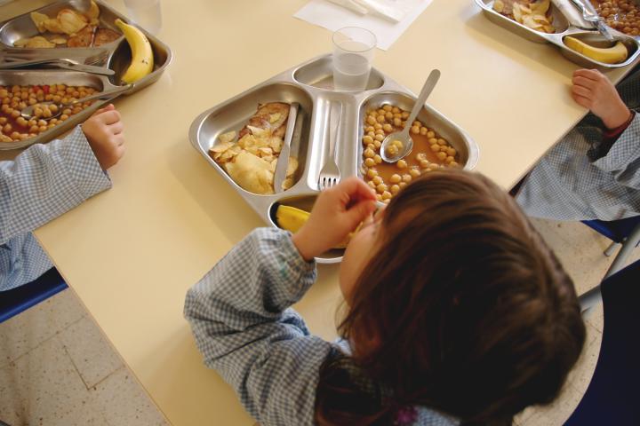 Imagen de archivo de un comedor escolar.