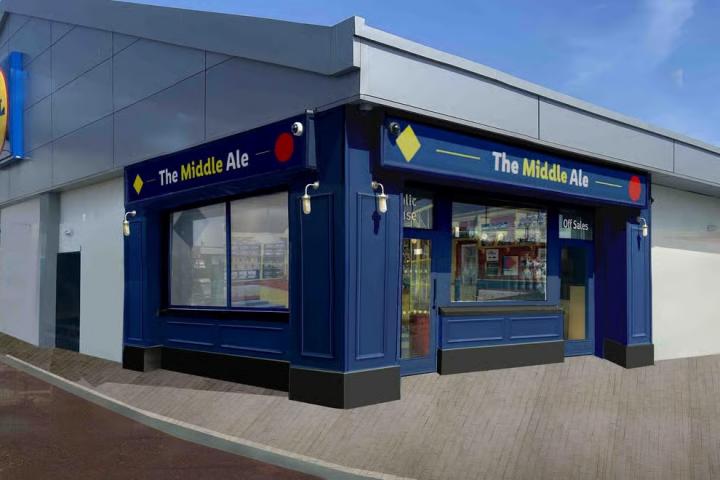Render de The Middle Ale, el pub que va a abrir Lidl en Irlanda del Norte