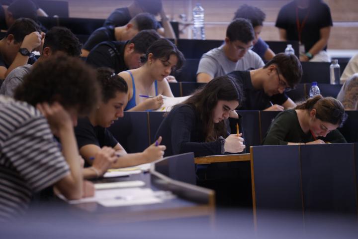 Un examen de Selectividad, en una imagen de archivo