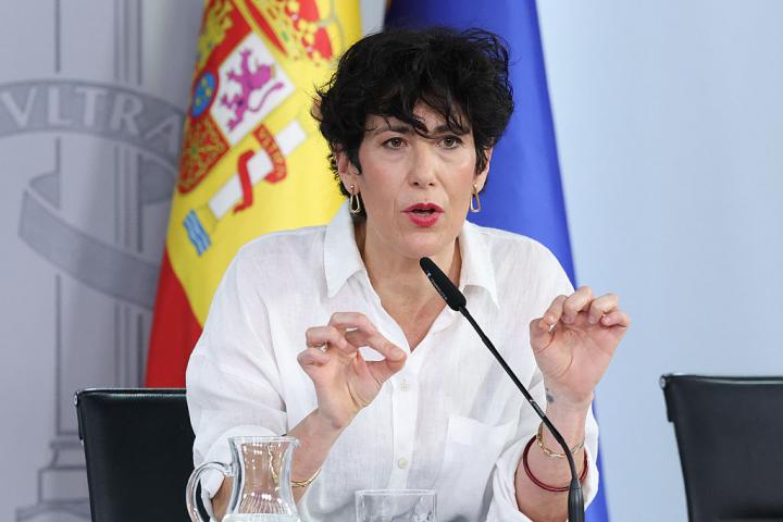 Elma Saiz, en la rueda de prensa tras el Consejo de Ministros de este martes 2 de junio